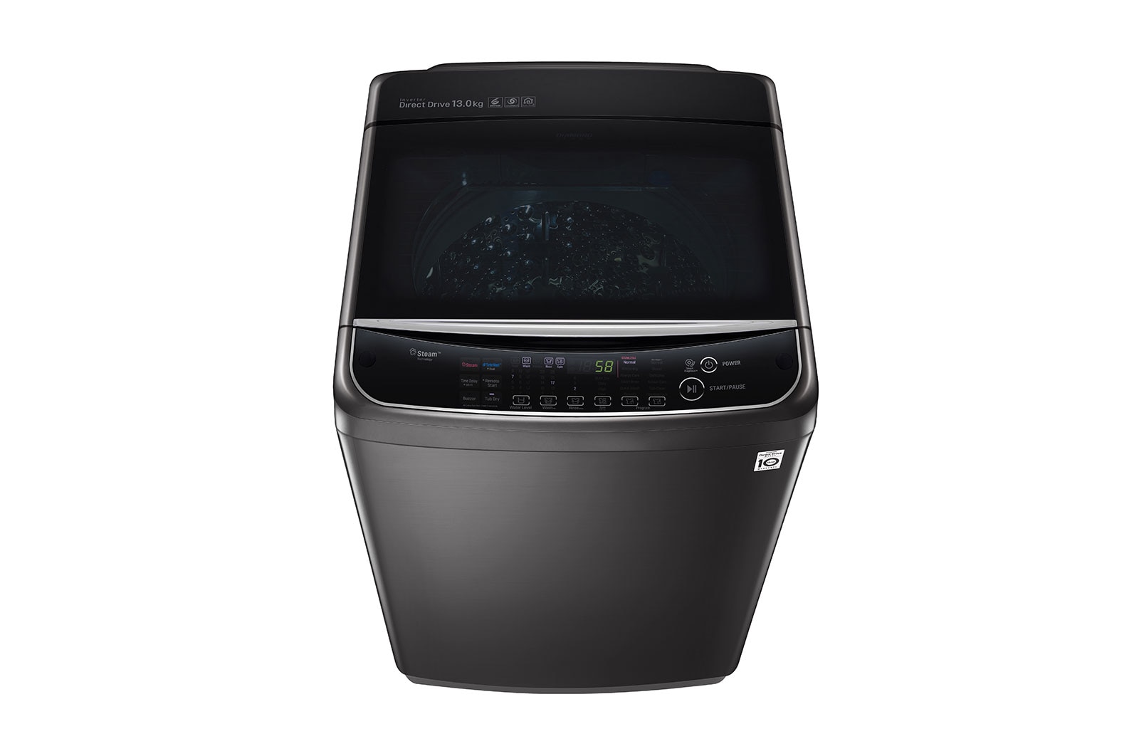 LG Mesin Cuci LG 13kg, Top Loading TurboWash 3D™ dan 6 Motion Direct Drive - ThinQ™ dengan WiFi, TH2113DSAK