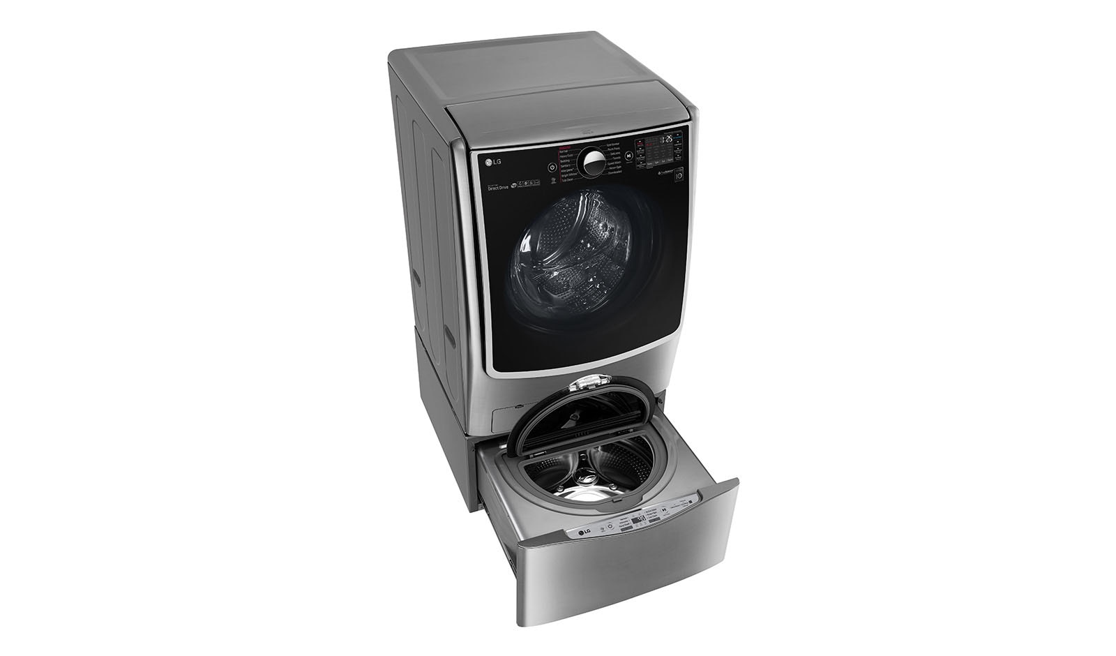 LG Mesin Cuci LG TWINWash™ 21kg / 3.5kg - Cuci Dua Muatan Sekaligus, F2721STWV_T2735NTWV