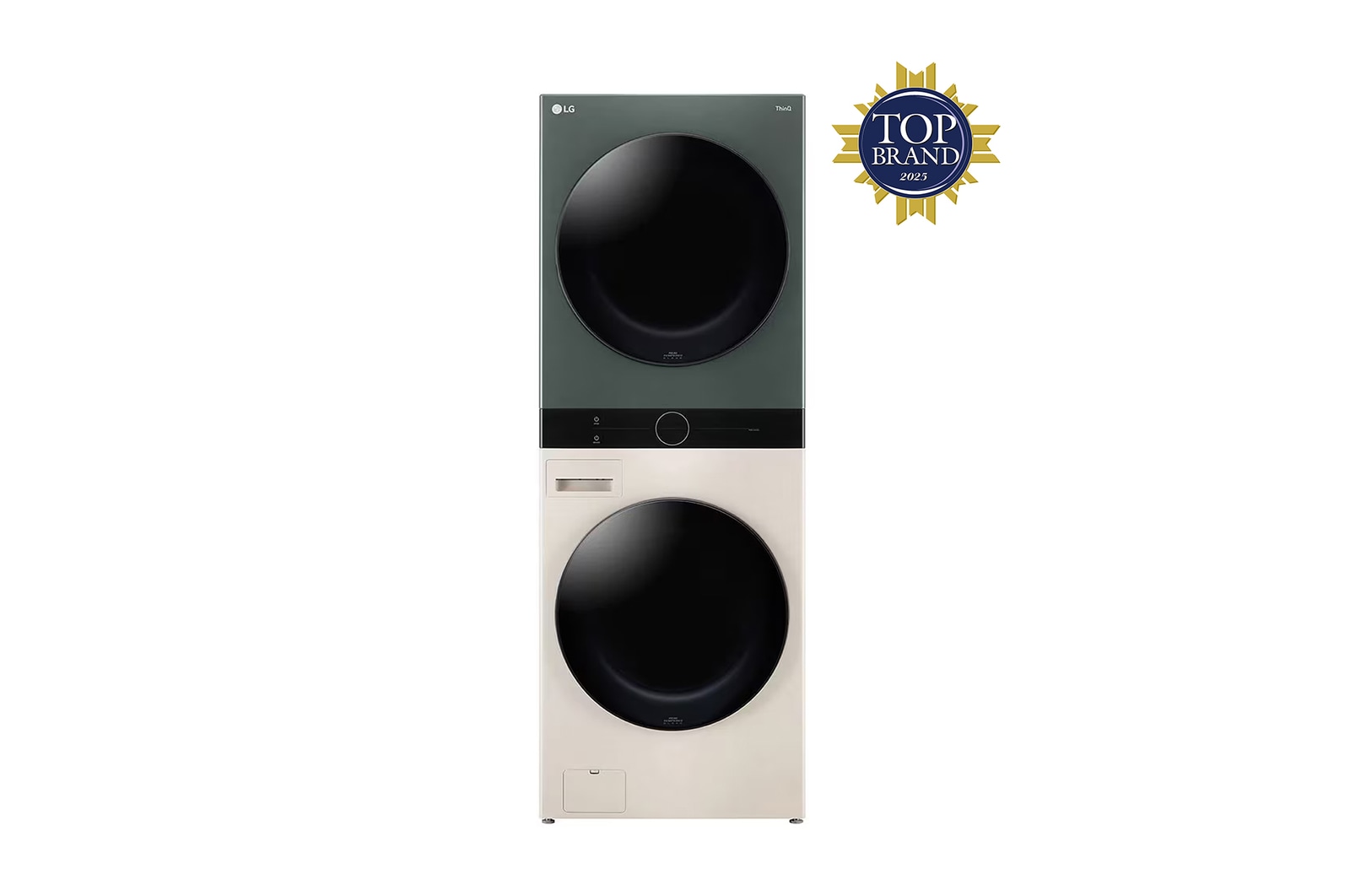 Tampak depan LG Objet WashTower™ 14kg/10kg(WT1410NHEG)