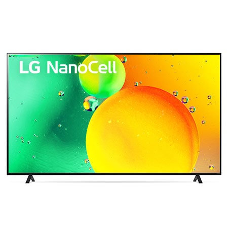 Tampak depan LG NanoCell TV