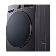 LG 15kg Front Loading Mesin Cuci LG AI DD™ Warna Middle Black, F2515STPM