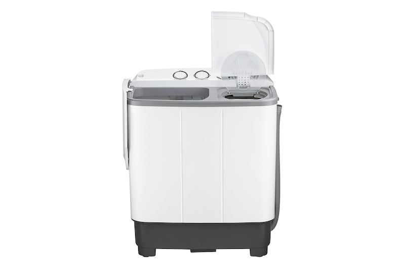 The product is open in the front view