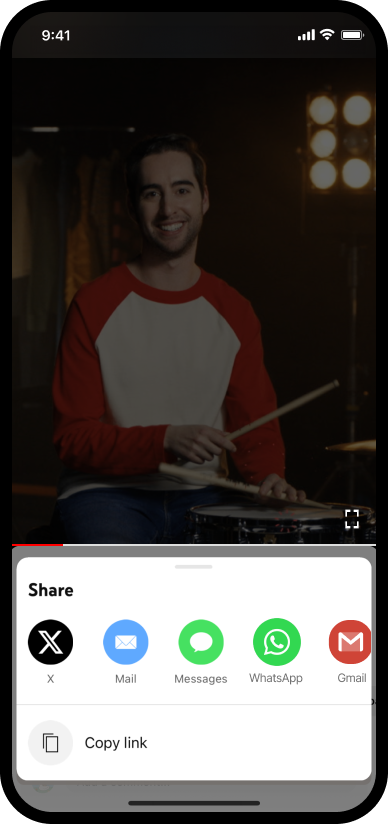 Screen image of sharing the life's good playlist on YouTube.
