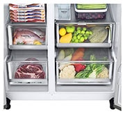 LG 674L / 617L Kulkas Side by Side, GC-L257SFZL