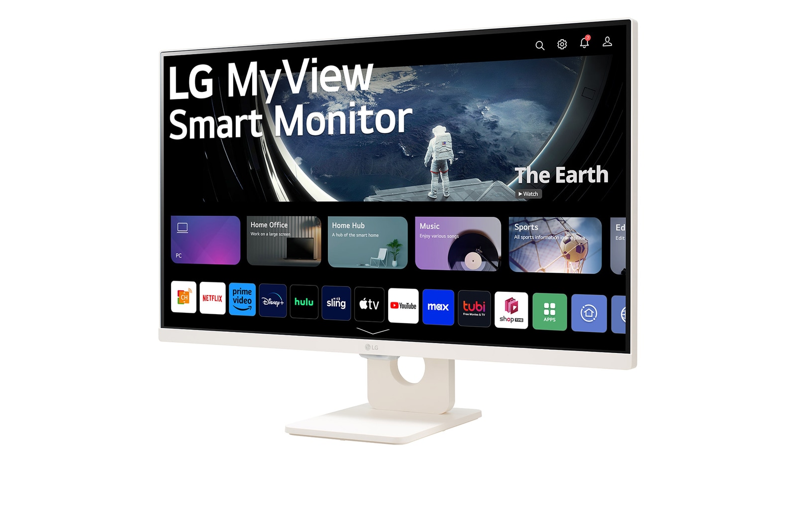 LG 27” Full HD IPS Smart Monitor dengan webOS, 27SR50F-W