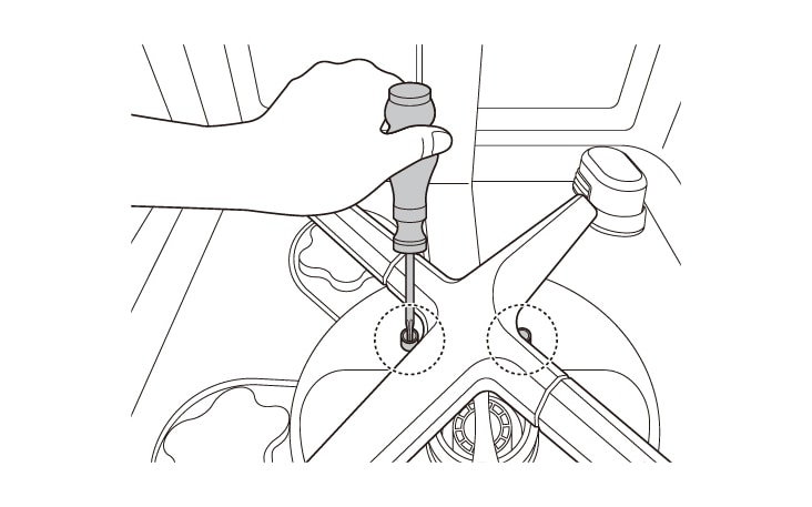 Assemble two screws