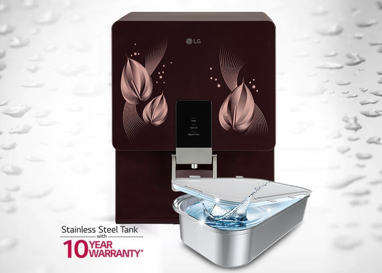 LG Water Purifier With Dual Protection Stainless Steel Water Tank