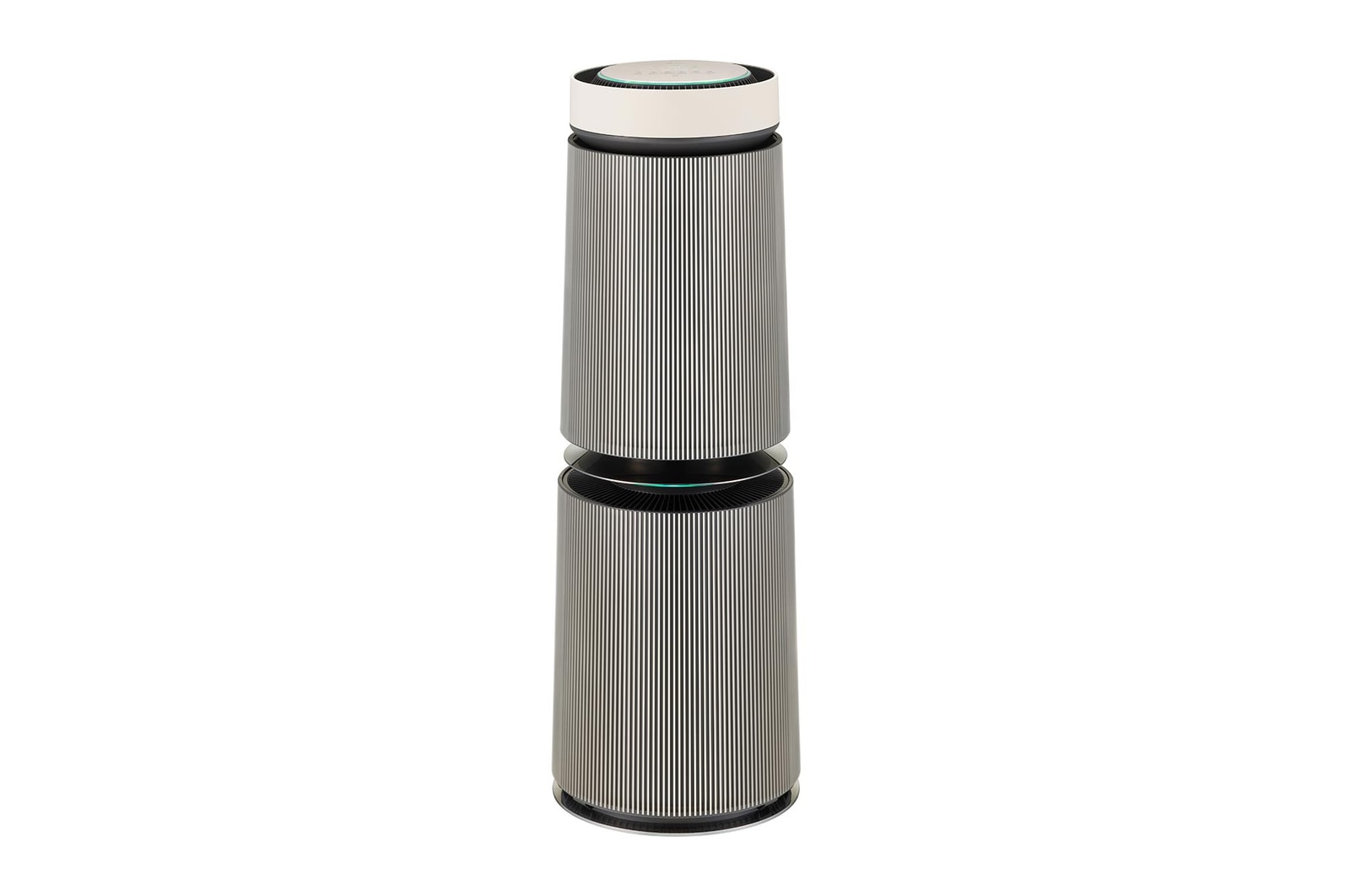 Front view of LG 360˚ Clean Air Purifier, 104m² Room Capacity, HEPA Filter, BLDC Motor, Smart indicator, AQI Status, UVnano AS10GDBY0