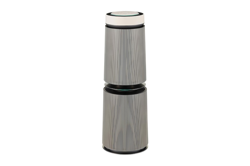 Front view of LG 360˚ Clean Air Purifier, 104m² Room Capacity, HEPA Filter, BLDC Motor, Smart indicator, AQI Status, UVnano AS10GDBY0