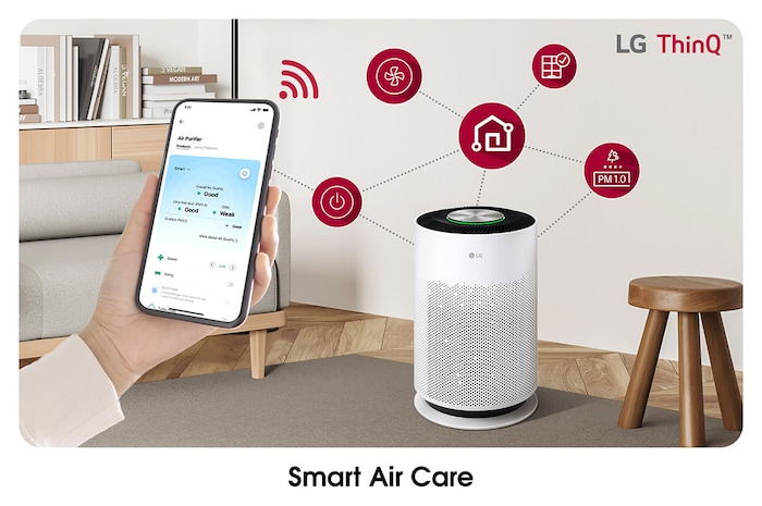 LG 360° purification with 3 step filtration, PM 1.0 Sensor & Wi-Fi enabled, AS60GHWG0