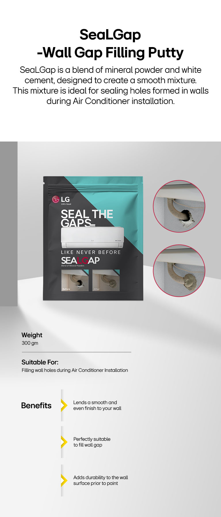 SeaLGap Wall Gap Filling Putty 