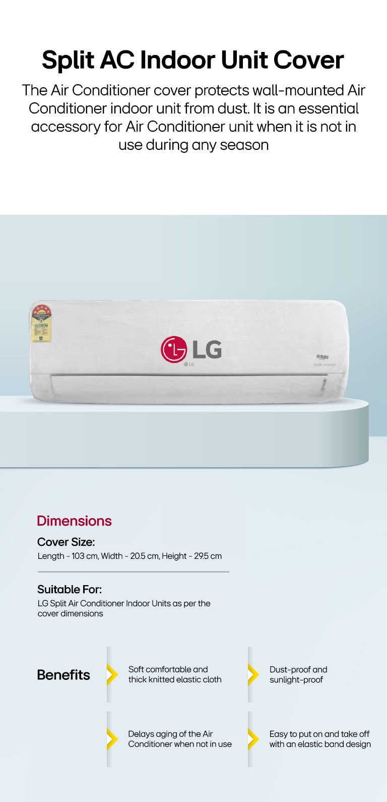 Split AC Indoor Unit Cover