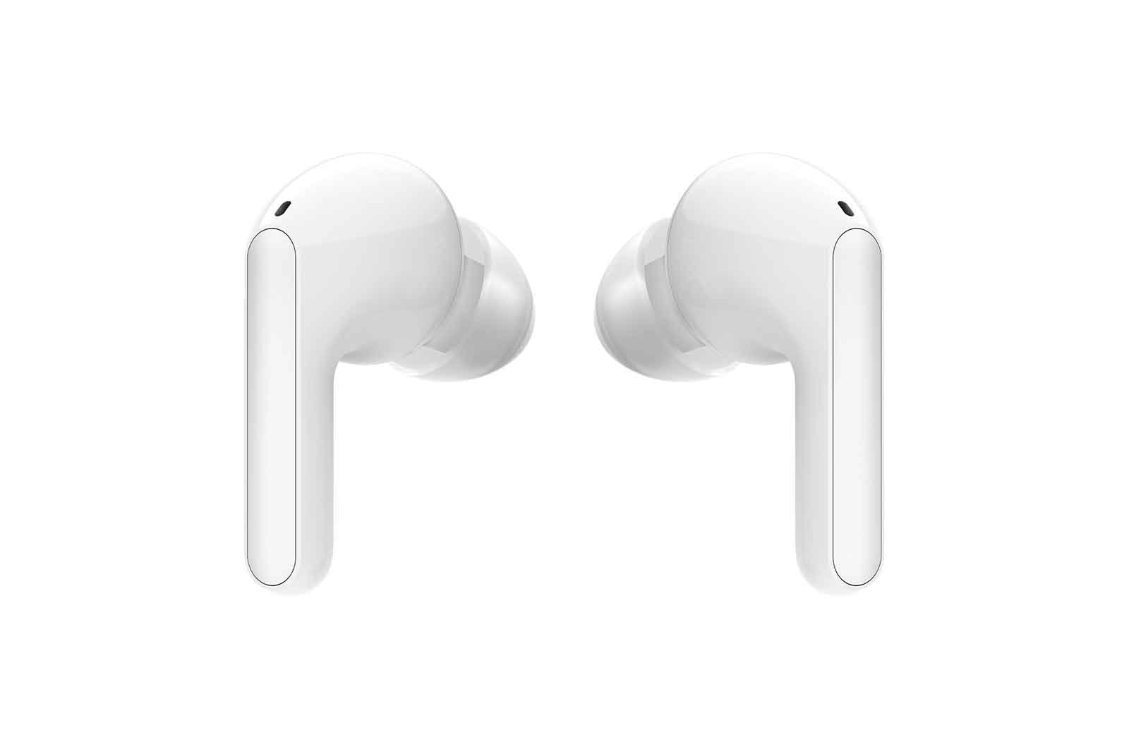 LG Tone Free Wireless Earbuds with Noise Isolation, UVnano 99.9% Bacteria-Free, Prestigious British Meridian Sound, Dual Microphones in Each Earbud and IPX4 Water Resistance (FN5U, White), HBS-FN5U