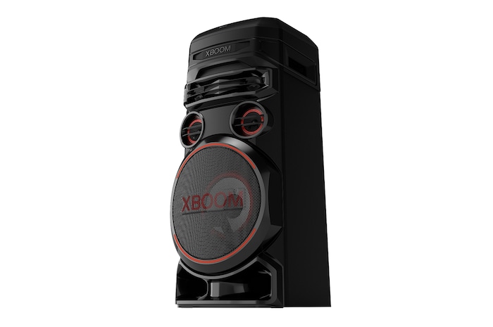 LG RNC7 Party Speaker - XBOOM low angle with right side forward