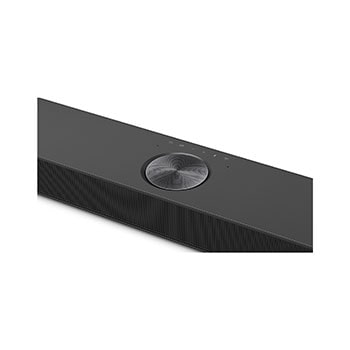 Top angled view of LG Soundbar S90TY's Center Up-Firing Channel