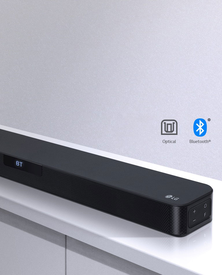 LG SNC4R -30 degree side view of sound bar (partial)