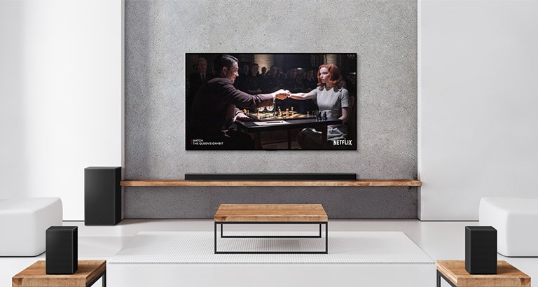 AI Calibration, Vision HDMI Dolby and / Sound HDR Powerful AirPlay 10, 770W, DTS: 2, Optical, LG / (Controlled) X, with LG Dolby In Atmos, Out, BT, Alexa 7.1.4ch Meridian, SP11RA eARC,