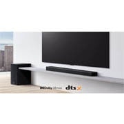 LG SP8A 440W Powerful Sound, 3.1.2 Ch with Meridian, Dolby Atmos, DTS: X, Dolby Vision / HDR 10, eARC, HDMI In / Out, BT, Optical, AI Calibration, Alexa (Controllee) and AirPlay 2, LG Sound bar App., SP8A