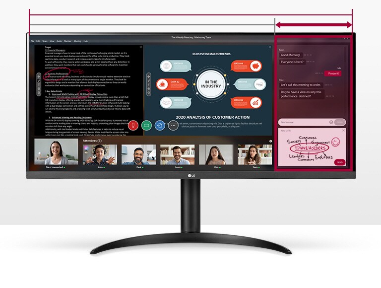 LG UltraWide 34WP550-B 34 LED IPS FullHD FreeSync