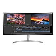 LG 38 (96.52cm) Curved 21:9 UltraWide™ WQHD + IPS Curved LED Monitor. Now see wider and do more, seamlessly while you work from home. Expand the way you work with the LG UltraWide Monitor., 38WK95C-W