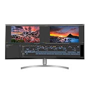 LG 38 (96.52cm) Curved 21:9 UltraWide™ WQHD + IPS Curved LED Monitor. Now see wider and do more, seamlessly while you work from home. Expand the way you work with the LG UltraWide Monitor., 38WK95C-W