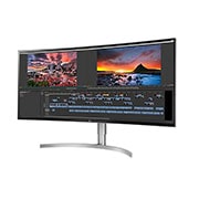 LG 38 (96.52cm) Curved 21:9 UltraWide™ WQHD + IPS Curved LED Monitor. Now see wider and do more, seamlessly while you work from home. Expand the way you work with the LG UltraWide Monitor., 38WK95C-W