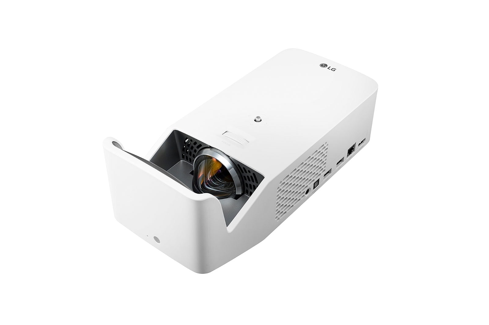 LG UST LED Full HD(1920x1080) Laser Projector RGB LED with 1000(ANSI Lumen) 150,000:1, HF65LG