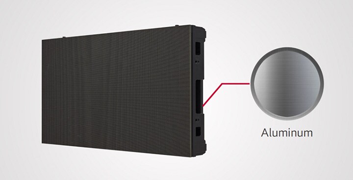 The frame of LSBE is composed of aluminum.