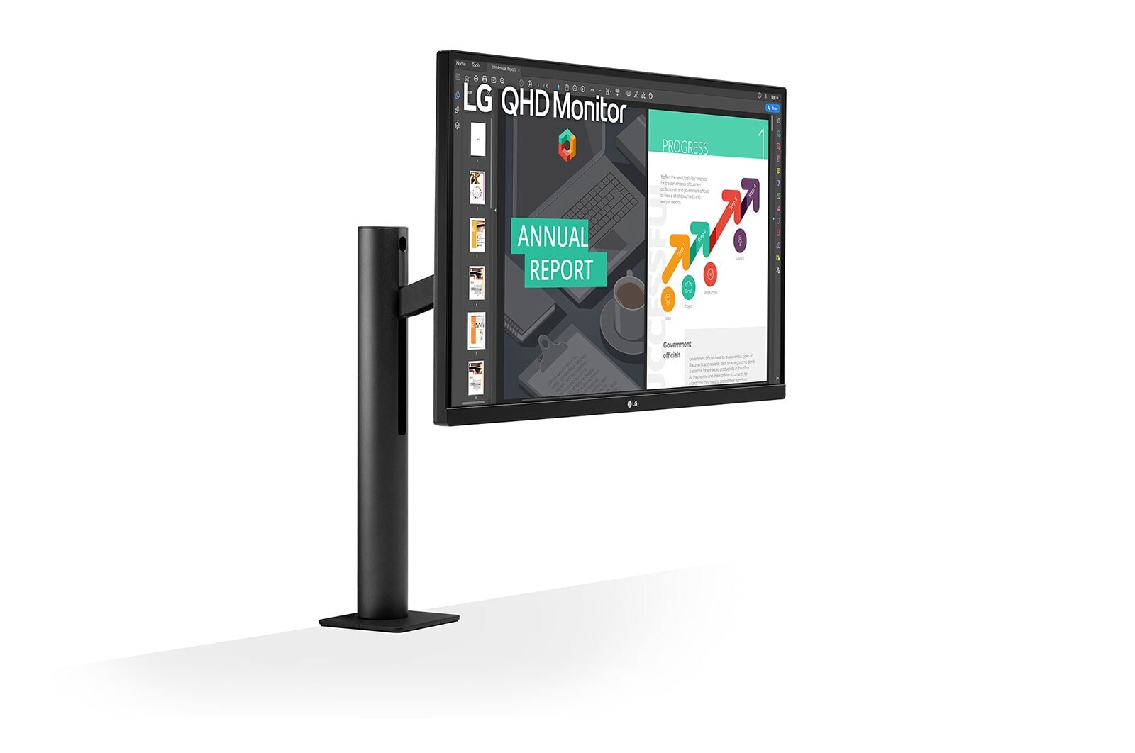 LG 68.58cm (27) QHD Ergo IPS Monitor with USB Type-C™, 27QN880-B