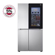 LG GL-Q257BBSX side by side refrigerator front view