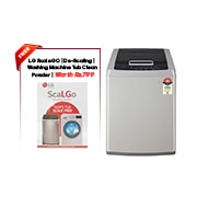 LG T70SKSF1Z top loading washing machine front view