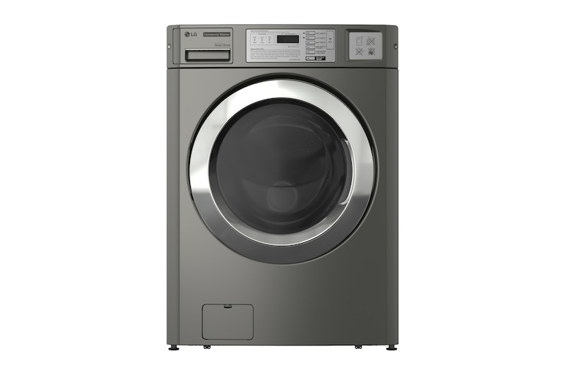 Front view of LG 10 KG Commercial Washer with Direct Drive Motor, Gyro Balancing System, BLDC Motor and Tub Cleaning CWG27MDOHS