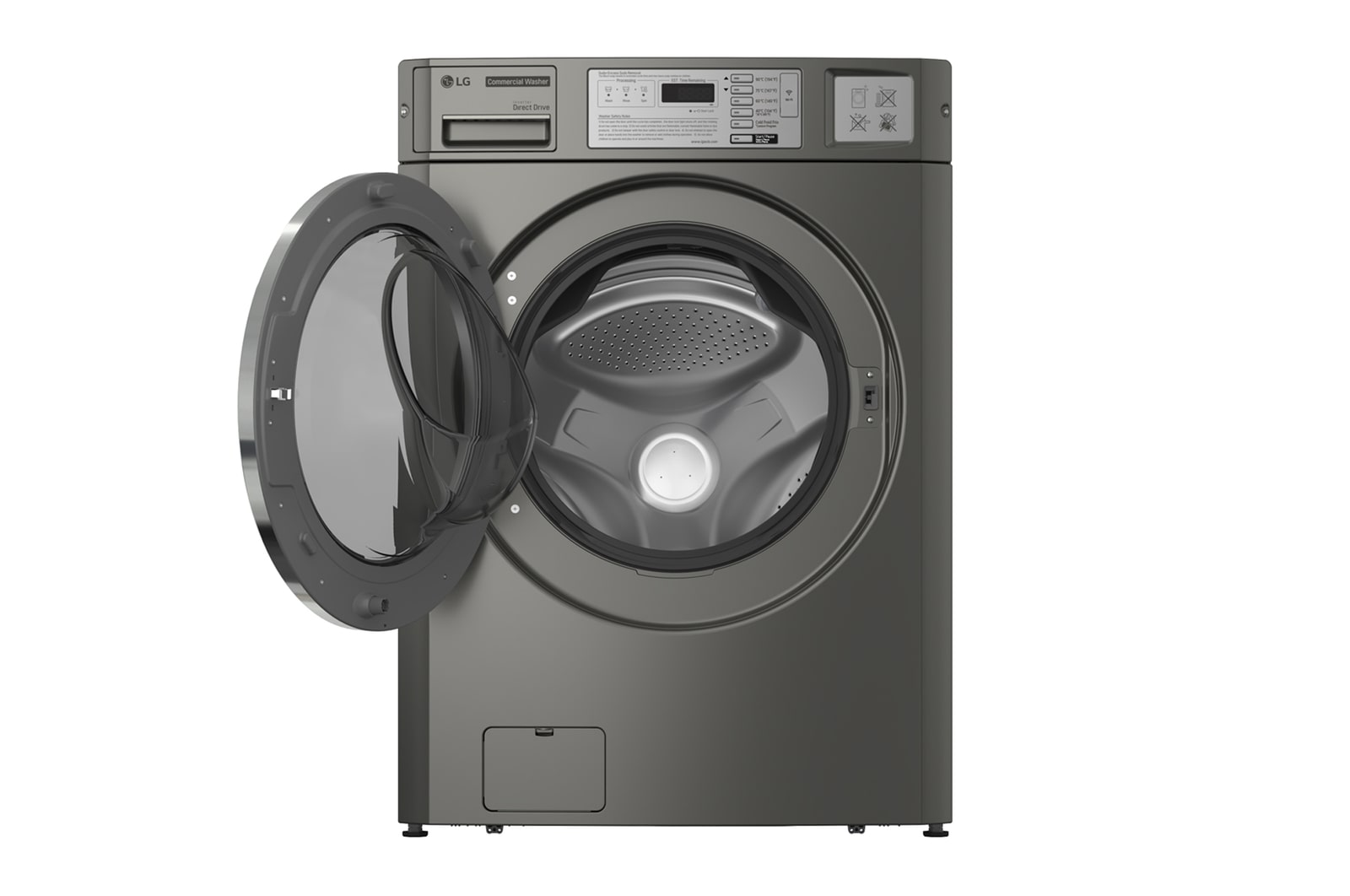 LG CWG27MDOHS Commercial Washer front open view