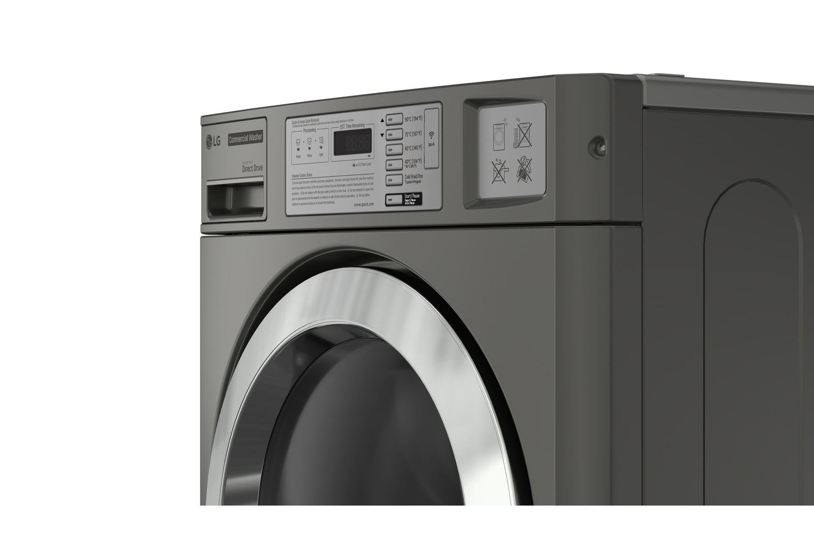 LG CWG27MDOHS Commercial Washer details view