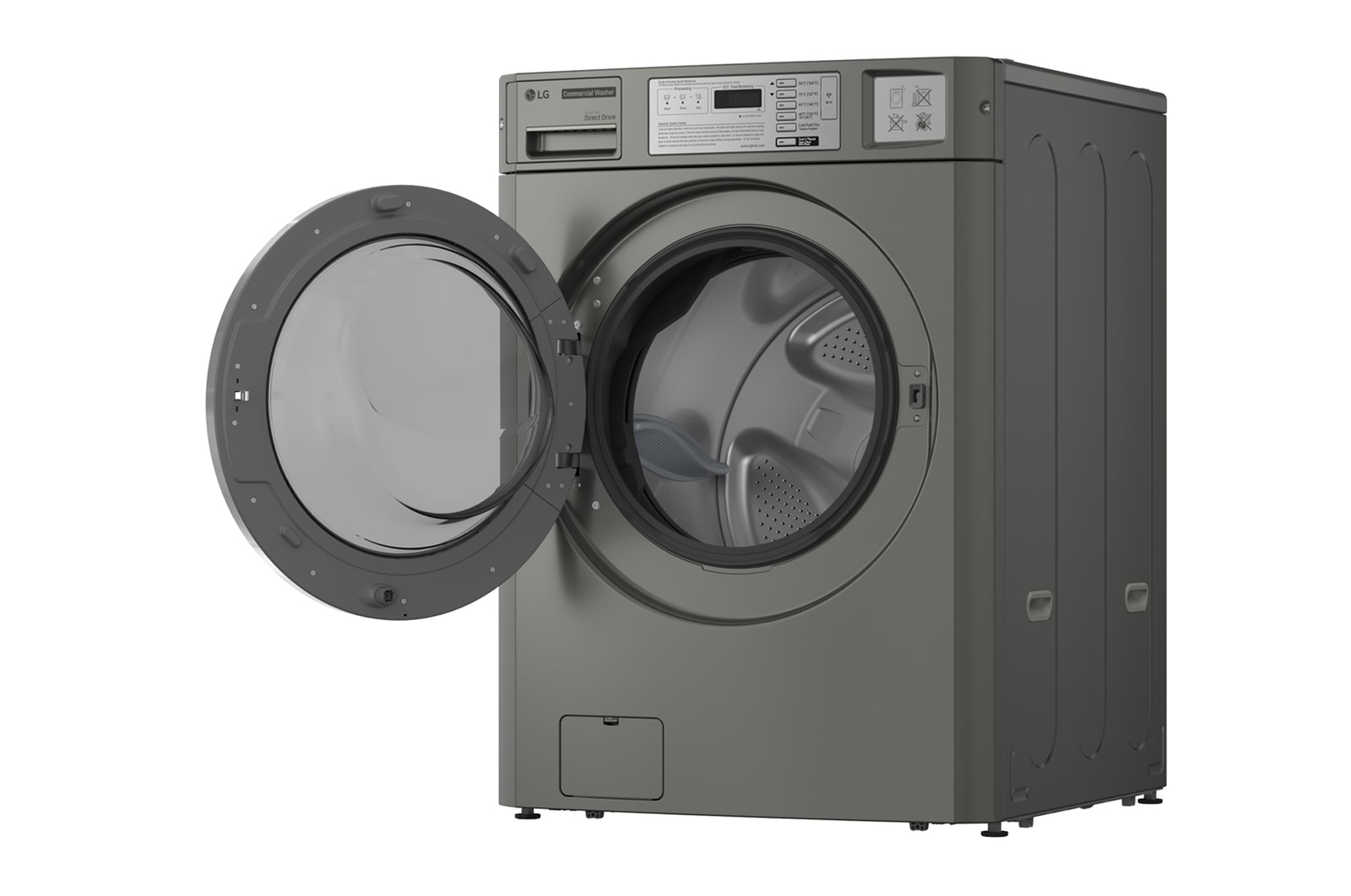 LG CWG27MDOHS Commercial Washer side open view