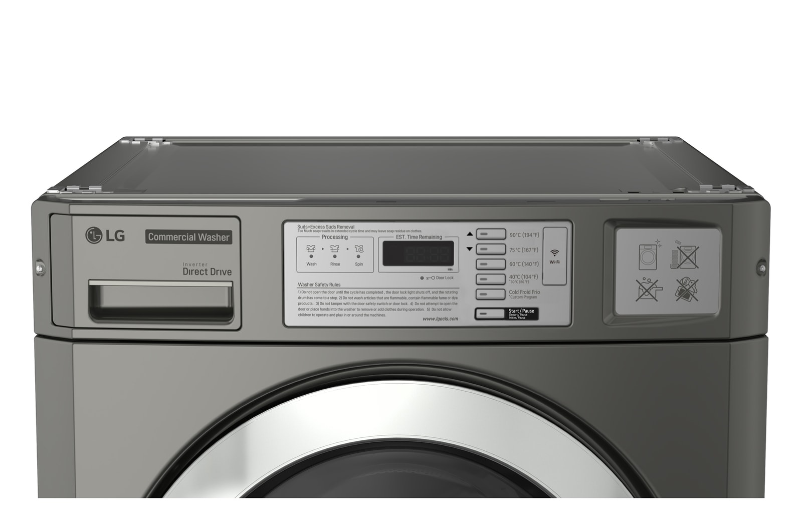 LG CWT29MDOHS Commercial Washer details view