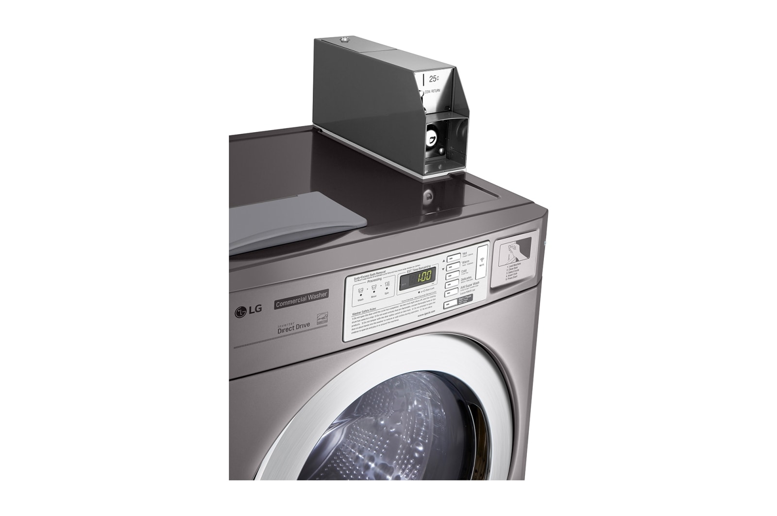 LG 3.7 CU FT Standard Capacity Frontload Washer (Silver), CWG27MDOHS