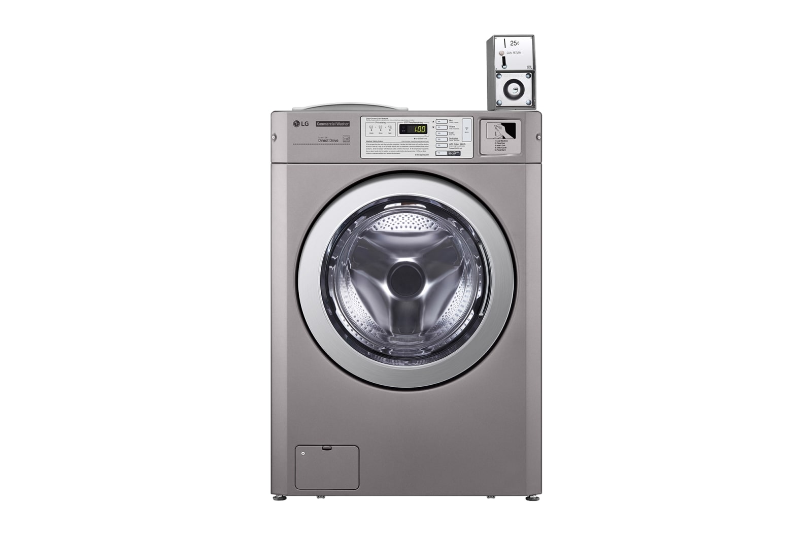 LG CWG27MDOHS commercial washer front view