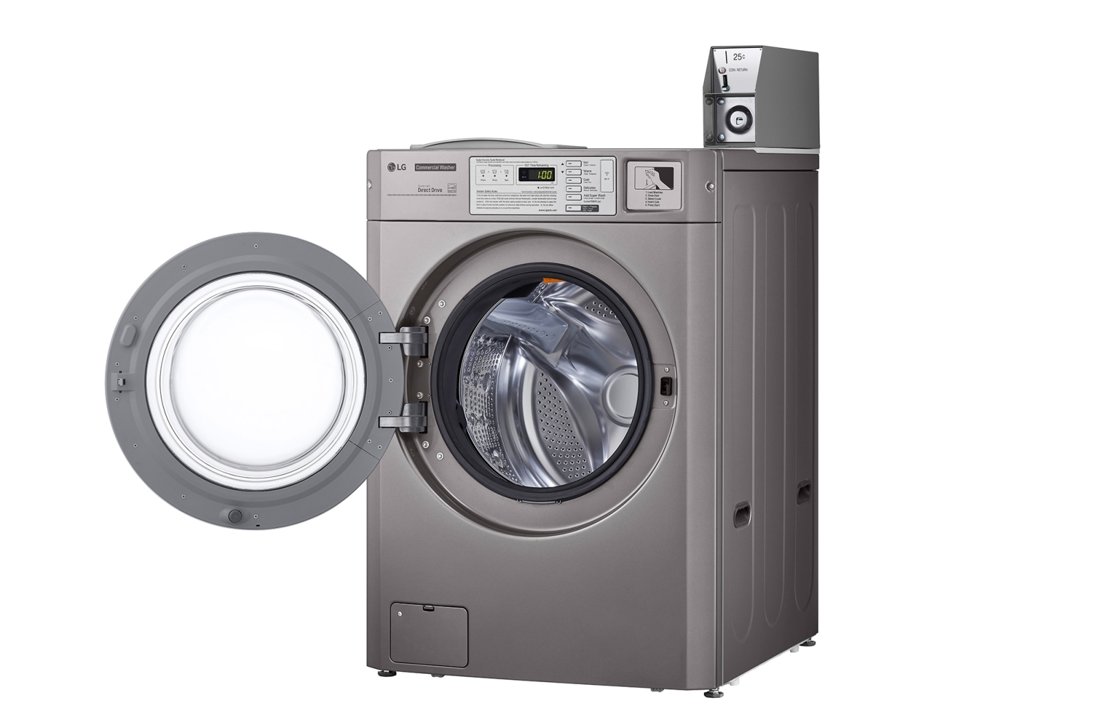 LG 3.7 CU FT Standard Capacity Frontload Washer (Silver), CWG27MDOHS