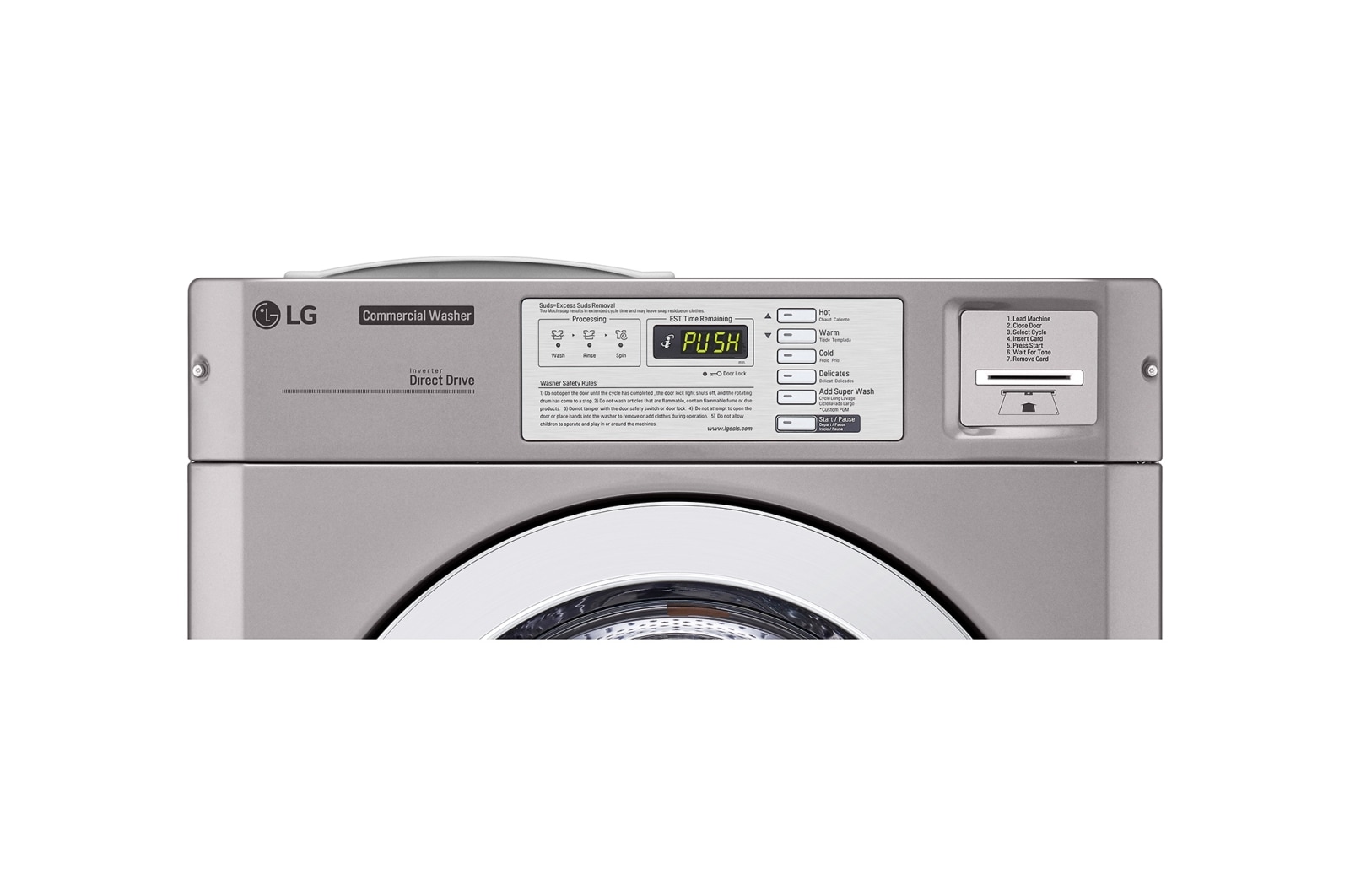 LG 5.2 CU FT Large Capacity Washer (CWT29MDOHS - Silver), CWT29MDOHS