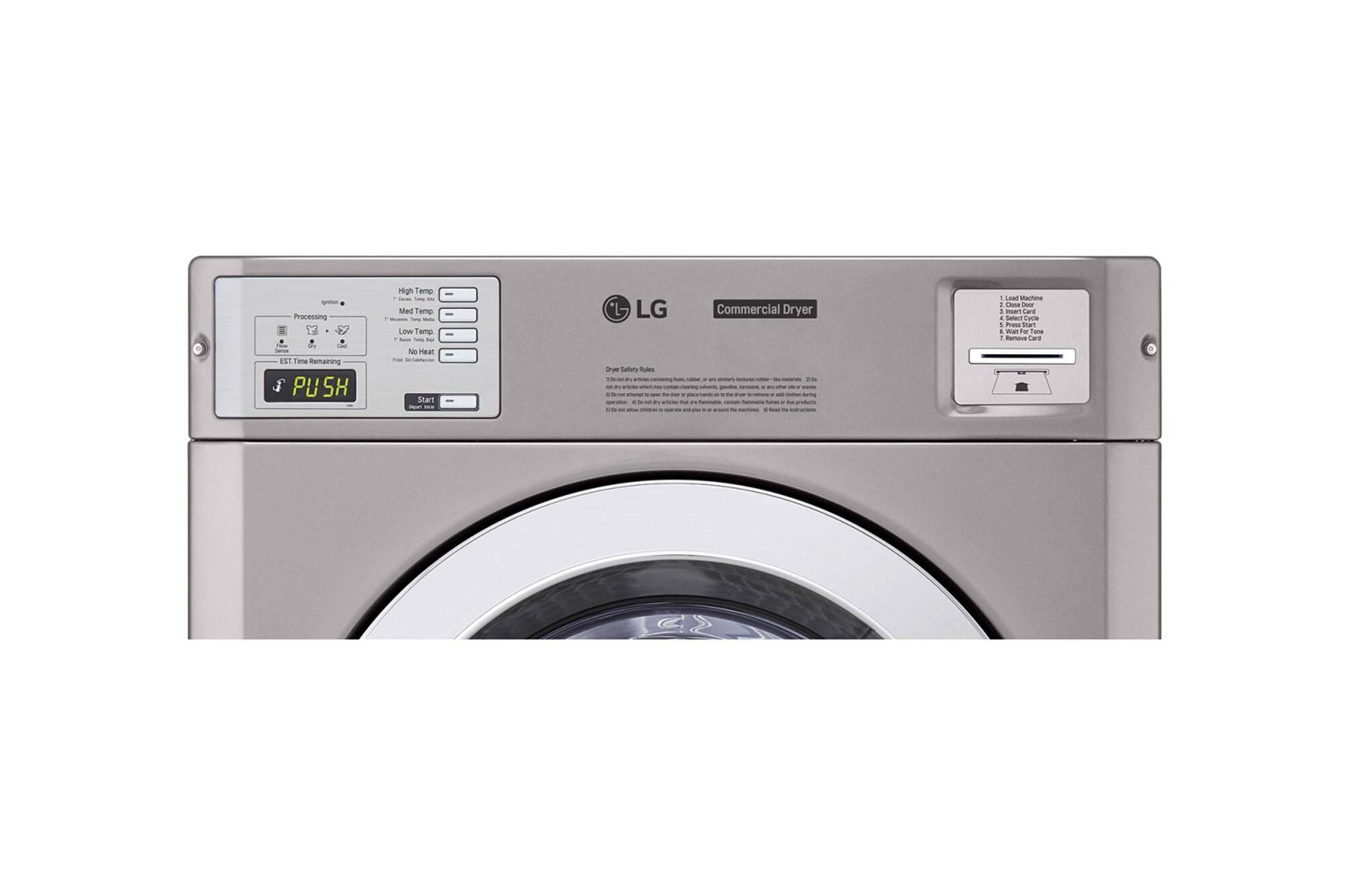 LG 9.0 CU FT Large Capacity Dryer (RV1840CD7 - Silver), RV1840CD7