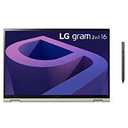 LG gram 2-in-1 Ultra-Lightweight with 16 (40.6cm) 16:10 IPS Display with LG Glance by Mirametrix®, 16T90Q-G.AH75A2