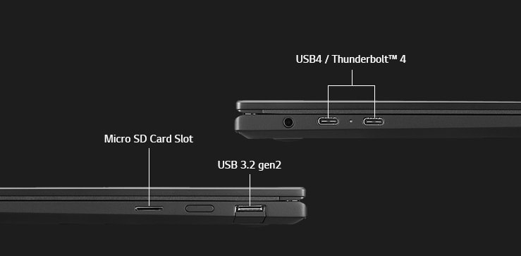 LG 16T90R-G Various Ports.