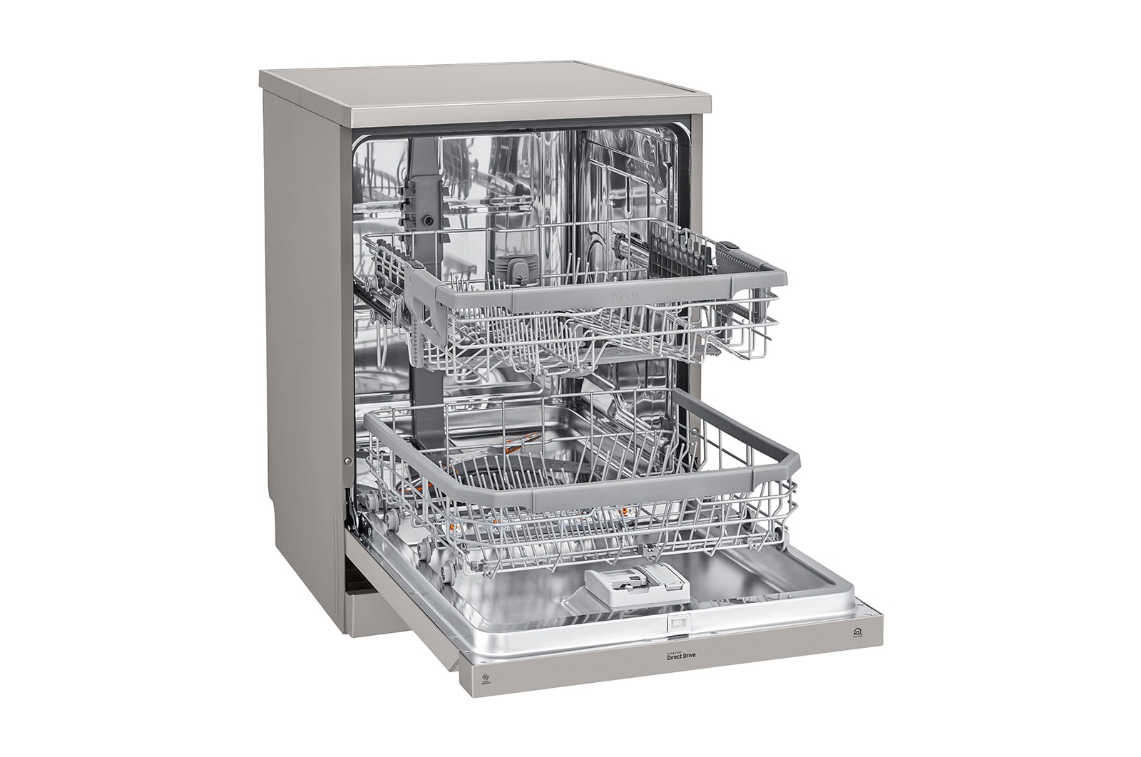 LG 14 Place Settings Wi-Fi Dishwasher in Silver Color, DFB424FP