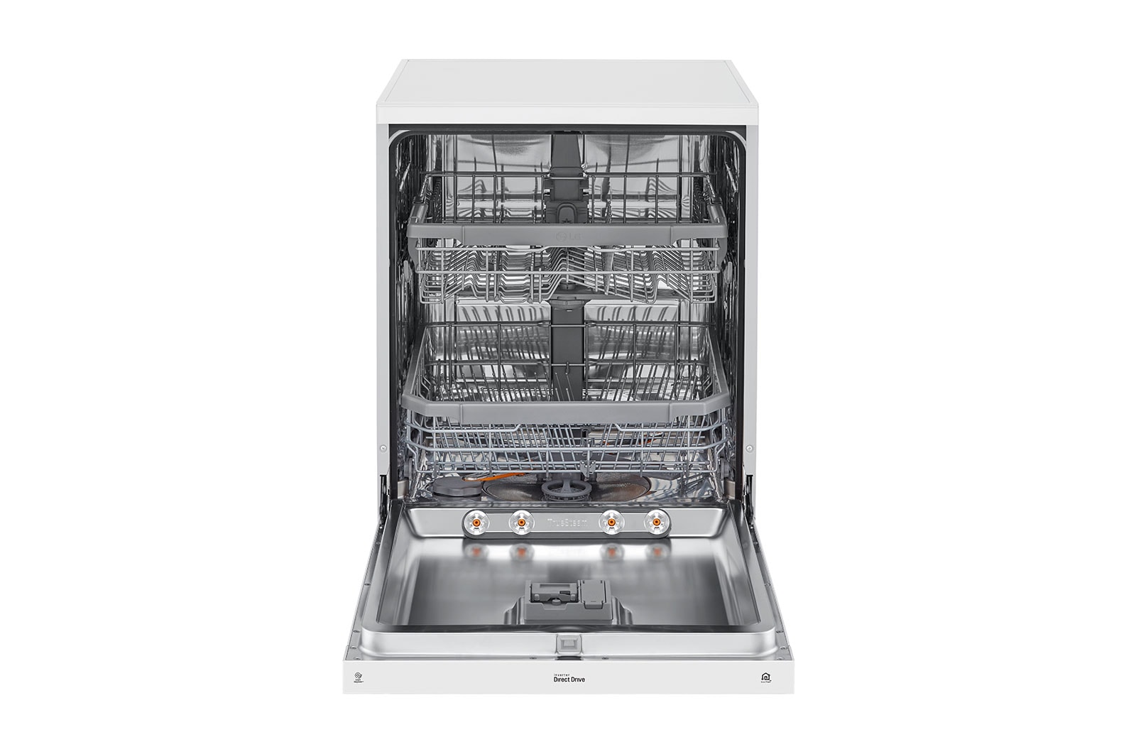 LG DFB424FW Free Standing 14 Place Settings Intensive Kadhai Cleaning| No Pre-rinse Required Dishwasher, DFB424FW