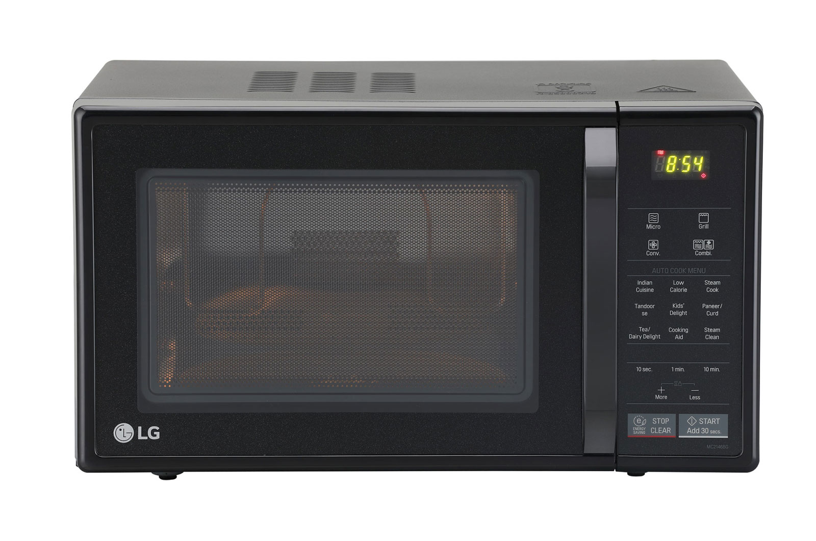 LG MC2146BG Convection Microwave front view