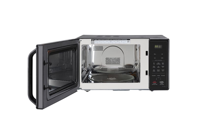 LG 21 L All-in-One Convection Microwave Oven with Stainless Steel Cavity, 151 Auto Cook Menu, Roti Basket (Black), MC2146BHT
