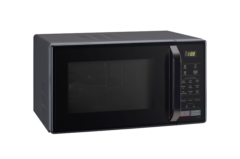 LG 21 L Convection Microwave Ovens with Stainless Steel Cavity, Health Plus Menu, Quartz Heater, Auto Cook Menu, Black, MC2146BL