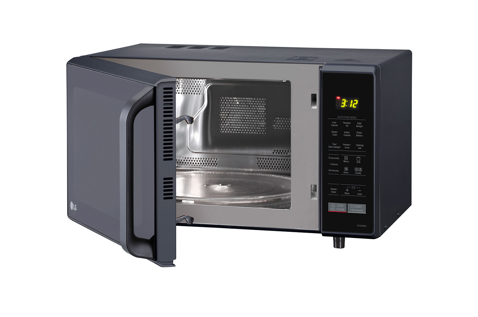 LG 28 L Convection Microwave Oven  (MC2846BG, Black), MC2846BG