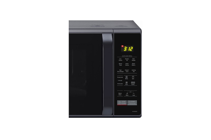 LG 28 L Convection Microwave Oven with Stainless Steel Cavity, 251 Auto Cook Menu, Quartz Heater, Black, MC2846BV